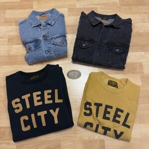 Steel City Denim Jackets & Sweatshirts Bundle - Men's Size XS (READ DESCRIPTION)